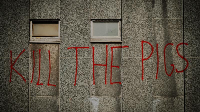 Cops never get it right. Derelict housing project, Brussels 1000.