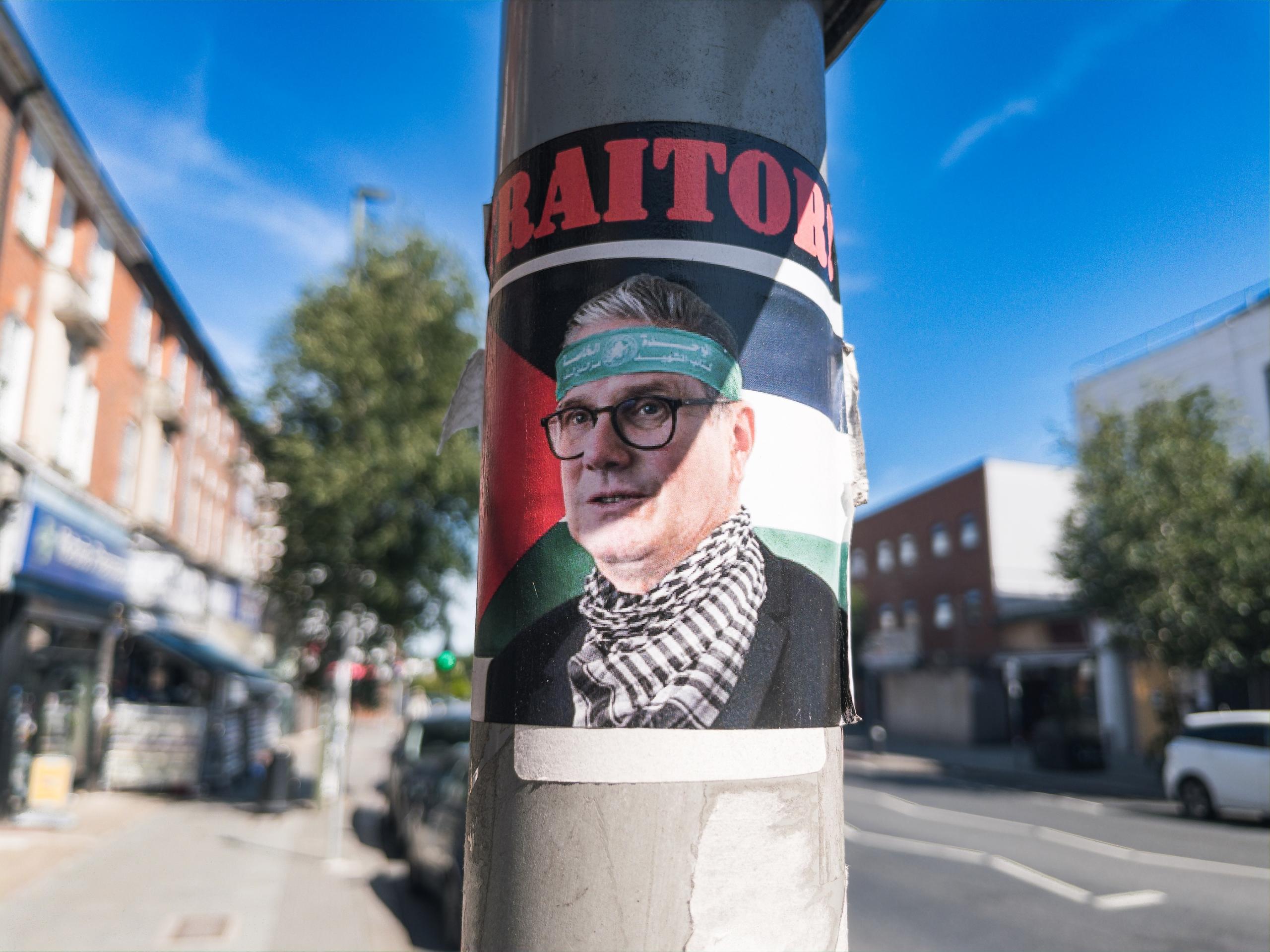 Photoshop Hamas sympathiser. Golders Green, London.