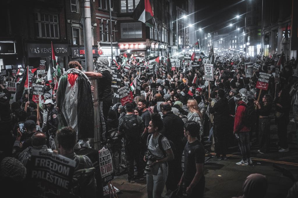 British public opinion. Gaza protest, London.