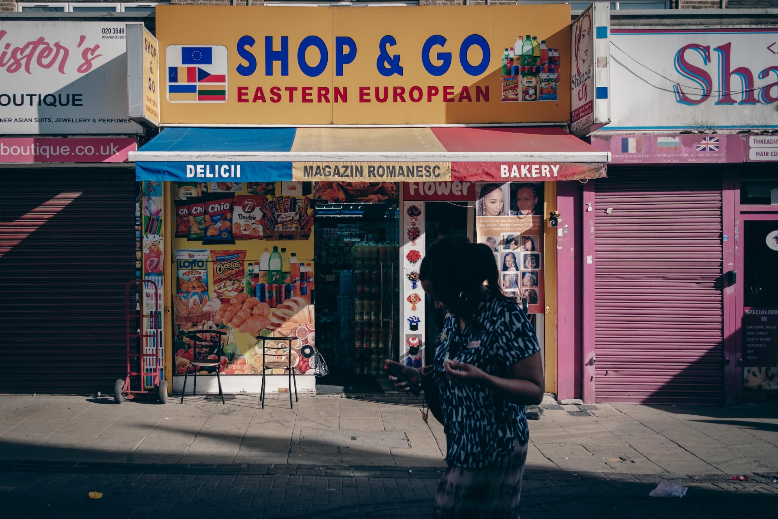 Pre-Brexit Britain. Walthamstow High Street, London.