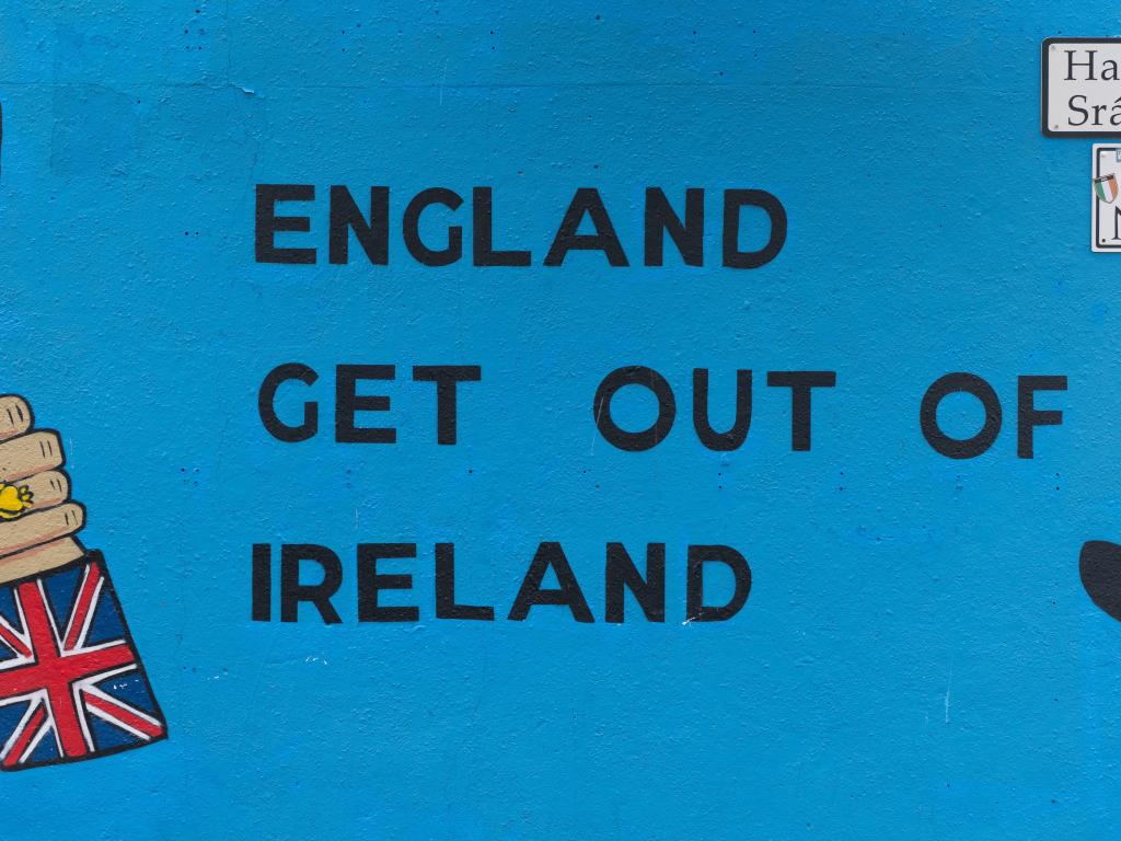 Local anti-colonialism. Springfield, Northern Ireland.
