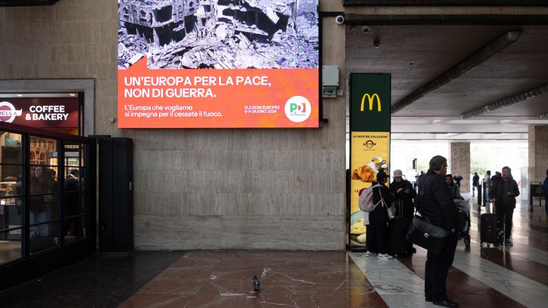 The Gaza effect. Santa Maria Novella station, Florence.
