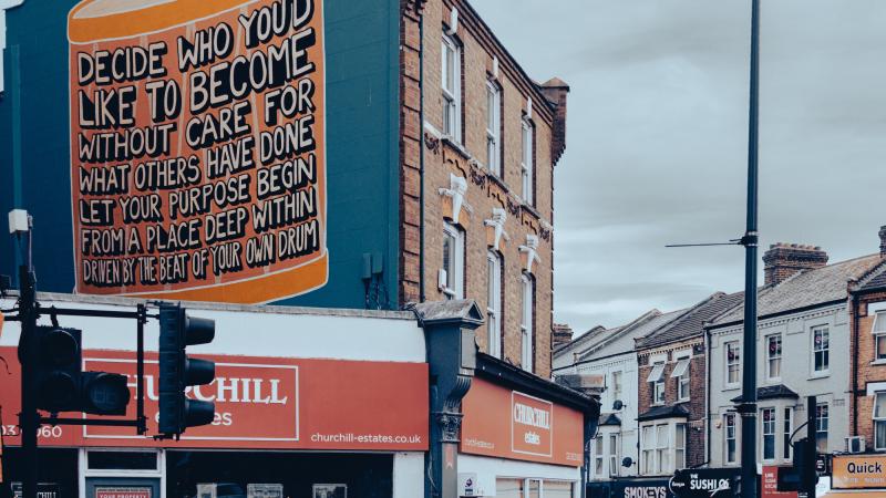 Wishful thinking. Walthamstow, London.