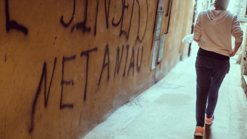 Bibi in the alley. Centro Storico, Perugia.