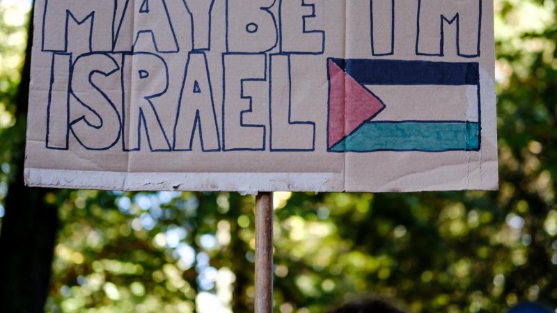 This is not Antisemitism. End genocide and Zionism protest, Torino.