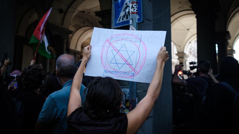 Israel is cancelled. End genocide and Zionism protest, Torino.